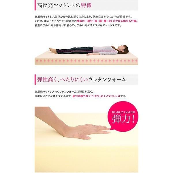 1年保証 高反発マットレス 15cm ダブル 高反発 マット ベッド 敷き布団
