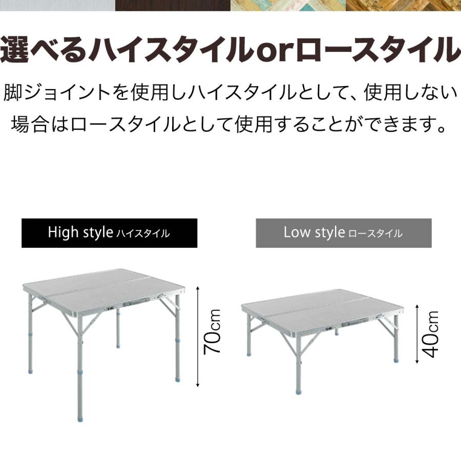 1年保証 アウトドアテーブル 折りたたみ ベンチ 2脚 セット 幅 110cm アルミ 軽量 レジャーテーブル アウトドア テーブル セット イス チェア 送料無料 | FIELDOOR | 07