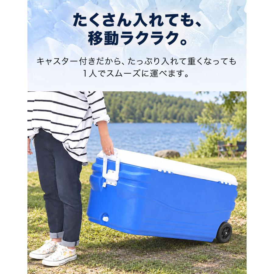 FIELDOOR（フィールドア） 1年保証 クーラーボックス 大型 キャスター