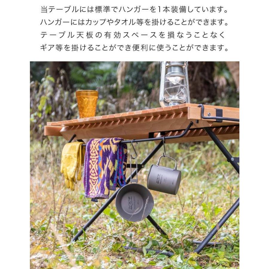 1年保証 アウトドアテーブル ロールテーブル 折りたたみ 木製 90cm