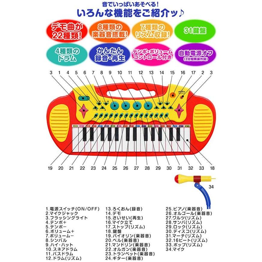 キーボード おもちゃ 子供 ピアノ 知育玩具 電子 楽器 玩具 鍵盤 録音 再生 マイク 誕生日 誕生日 プレゼント ギフト対応 子ども キッズ Rizkiz 送料無料 Ys A Bargainprice 通販 Yahoo ショッピング