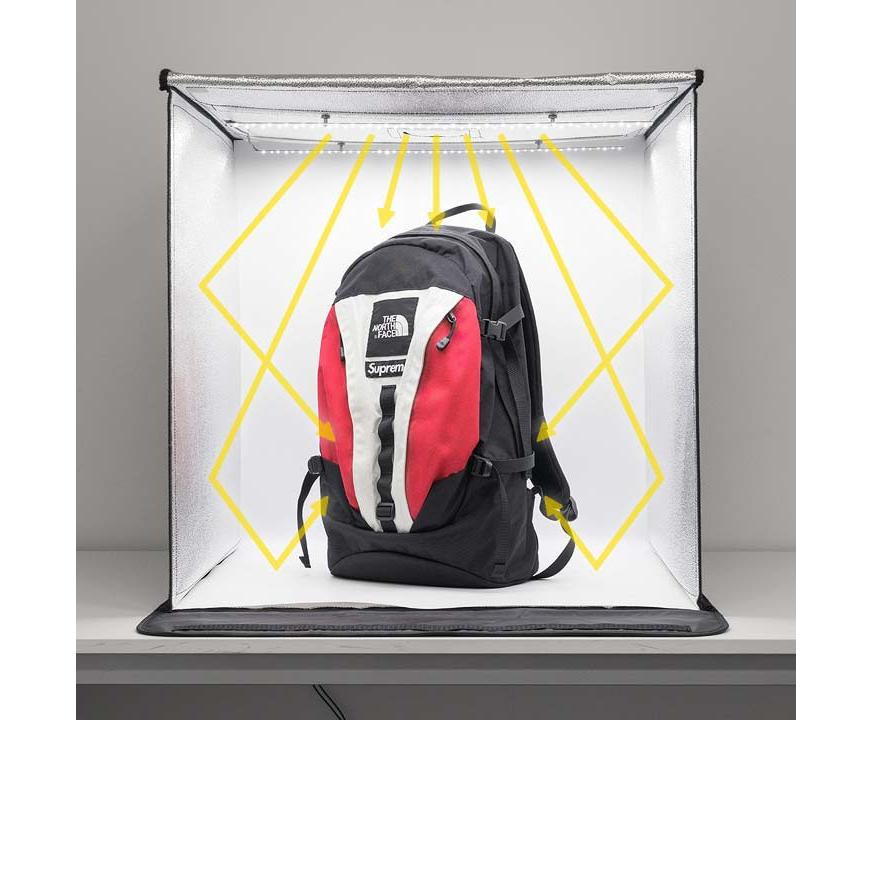 1年保証 撮影ボックス LEDライト付き 70x70cm 撮影キット 撮影