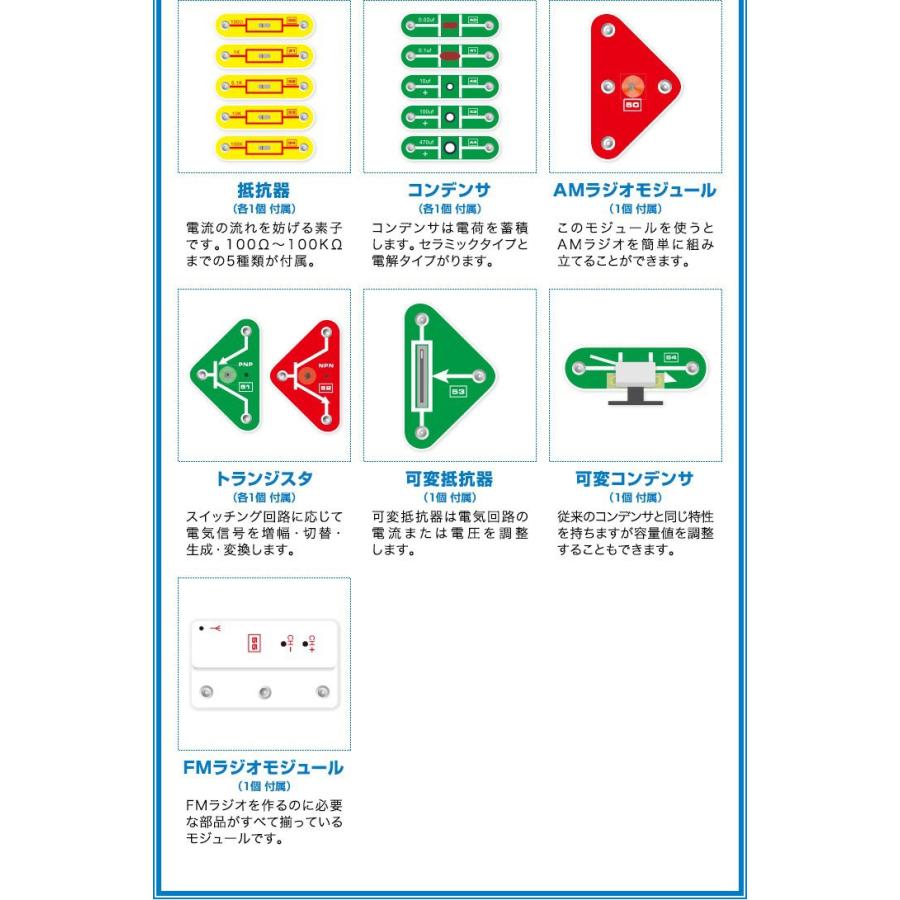 1年保証 電子ブロック 回路パズル 電子回路 おもちゃ 中級 390通り 知育玩具 ブロック パズル 電子玩具 電気 学習 理科 実験 誕生日 プレゼント 送料無料｜onedollar8｜15