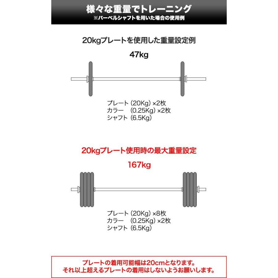 1年保証 バーベル 用 プレート 穴あき 20kg 2個セット 追加 ダンベル
