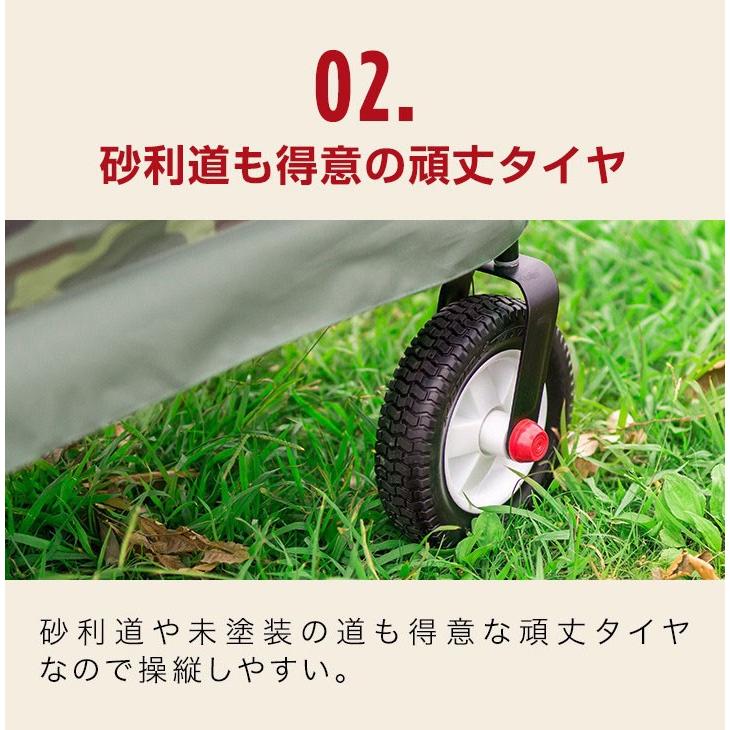 1年保証 キャリー カート 台車 折りたたみ ラジオフライヤー 子供 おしゃれ 3-in-1 オフロードカモワゴン 3975Z カモフラージュ ワゴン ベンチ Radio 送料無料｜onedollar8｜11