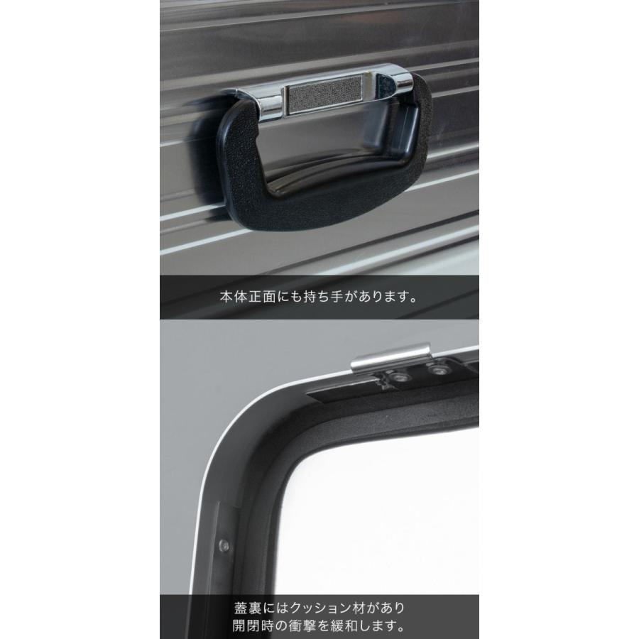 1年保証 コンテナボックス 収納ボックス アウトドア 収納ケース アルミ Sサイズ Mサイズ セット 29L 54L トランク ボックス 道具入れ スタッキング 送料無料の画像