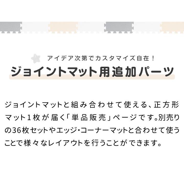 ジョイントマット36枚セットと同時購入で送料無料 プレイマット 30cm 1枚 厚さ1.4cm 抗菌 床暖房対応 防音 キズ防止 フロアマット RiZKiZ 同時購入 送料無料｜onedollar8｜03