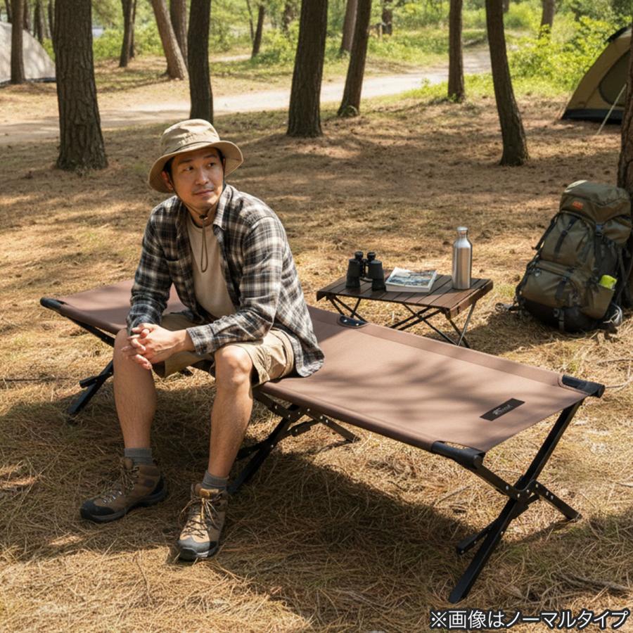 FIELDOOR（フィールドア） 1年保証 アウトドアベッド コット 200×80cm