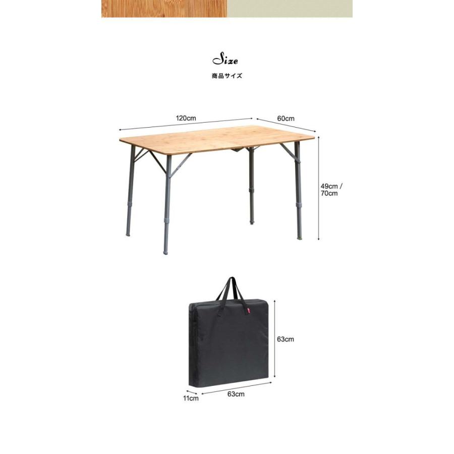 FIELDOOR（フィールドア） 1年保証 アウトドアテーブル 折りたたみ 幅