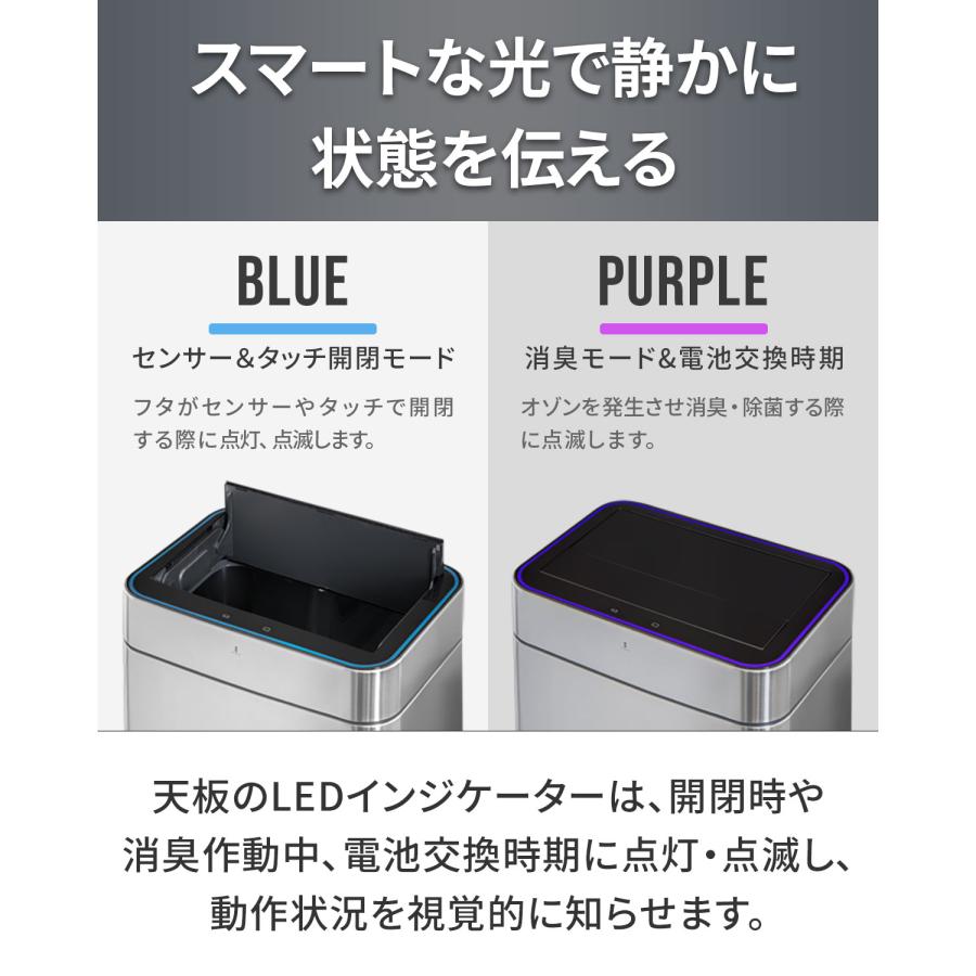 1年保証 ゴミ箱 自動開閉 50L 臭わない 消臭 ふた付き 45リットル ゴミ