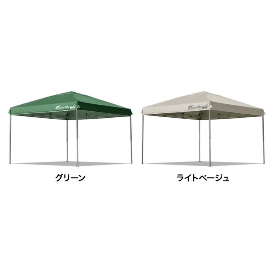 FIELDOOR ワンタッチタープ 3m x 3m ライトベージュ FIELDOOR（フィールドア） 1年保証 タープテント ワンタッチ 3m 3m