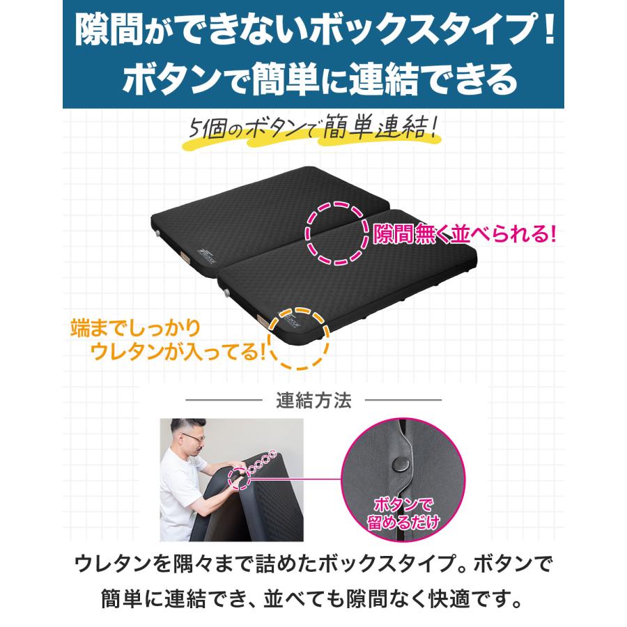FIELDOOR（フィールドア） キャンプマット セミダブル SD 電動ポンプ