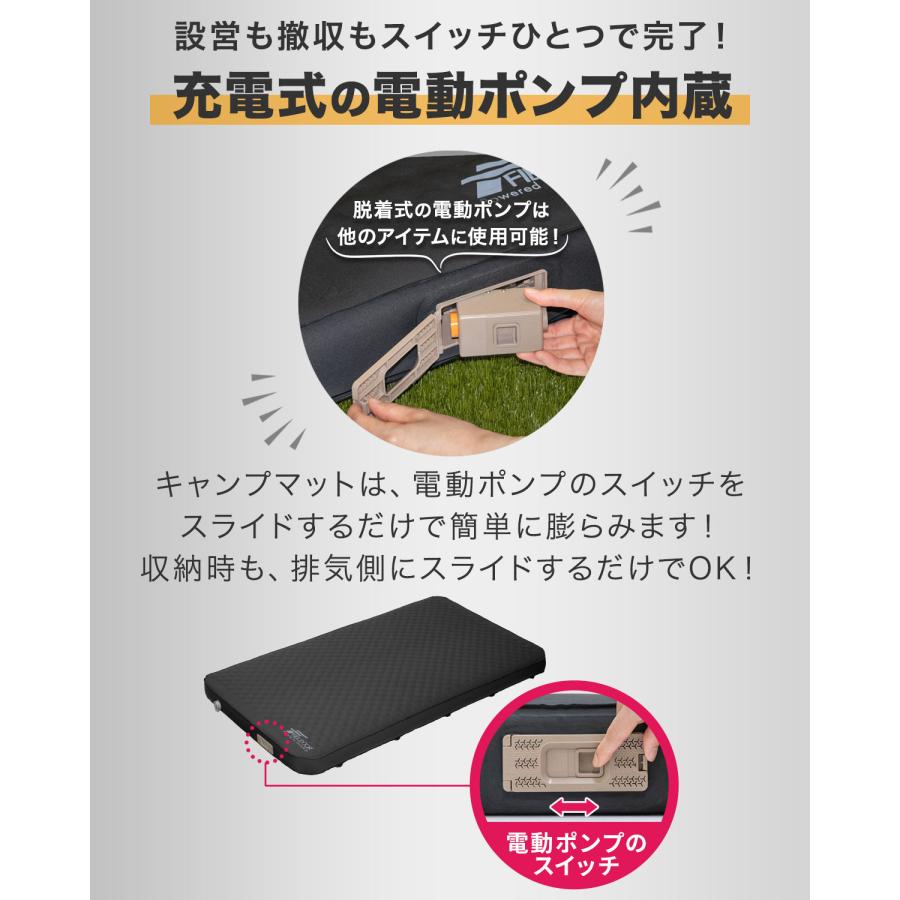 FIELDOOR（フィールドア） キャンプマット セミダブル 2個セット SD