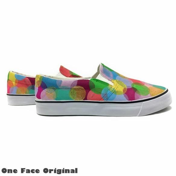 スニーカー「Round.color」まるまるまるのカラフルデザイン！ハンドドローイングで制作！（レディース/メンズ）【受注制作】 |  | 02