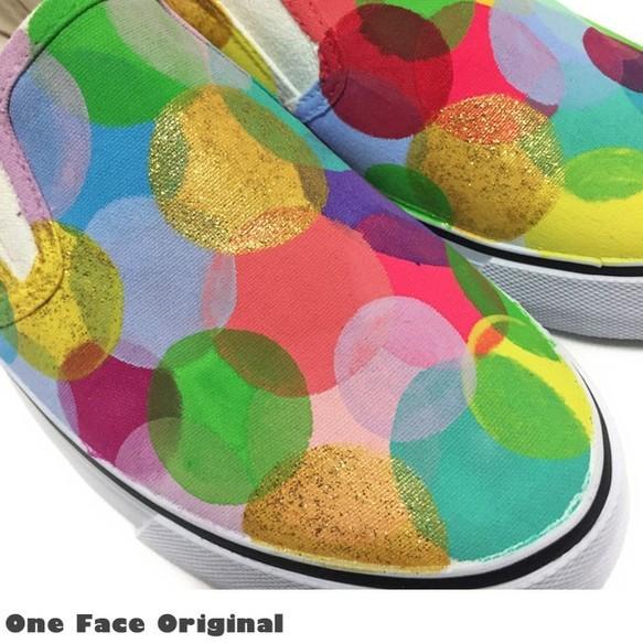 スニーカー「Round.color」まるまるまるのカラフルデザイン！ハンドドローイングで制作！（レディース/メンズ）【受注制作】 |  | 03