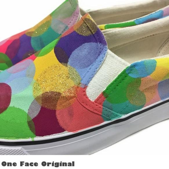 スニーカー「Round.color」まるまるまるのカラフルデザイン！ハンドドローイングで制作！（レディース/メンズ）【受注制作】 |  | 04