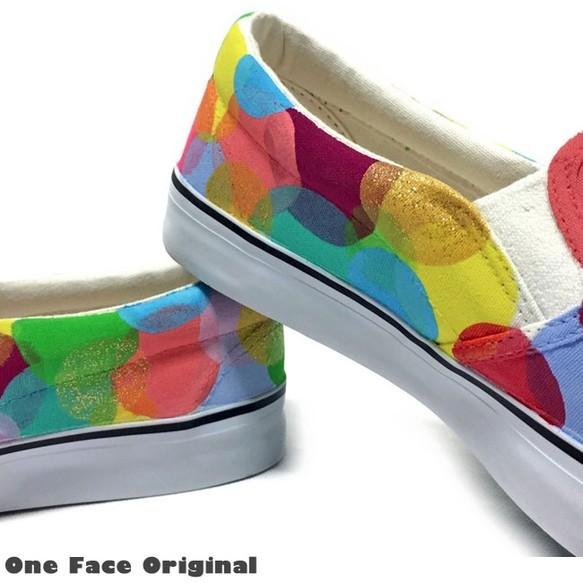 スニーカー「Round.color」まるまるまるのカラフルデザイン！ハンドドローイングで制作！（レディース/メンズ）【受注制作】 |  | 05