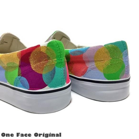 スニーカー「Round.color」まるまるまるのカラフルデザイン！ハンドドローイングで制作！（レディース/メンズ）【受注制作】 |  | 06