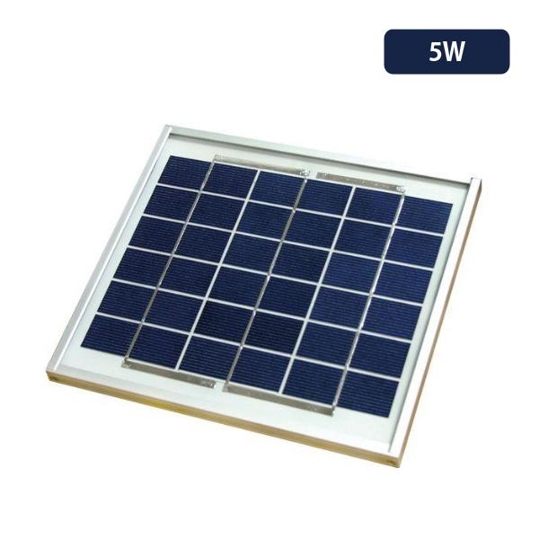 中 小型 独立型システム用太陽電池モジュール 多結晶太陽電池 DC005-06  ケーブル付属有り、代引き不可