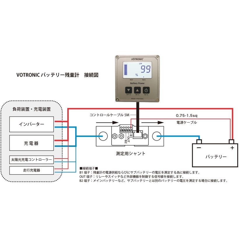 ボトロニック バッテリー残量計 12v 24V LCD-Battery-Computer 汎用 