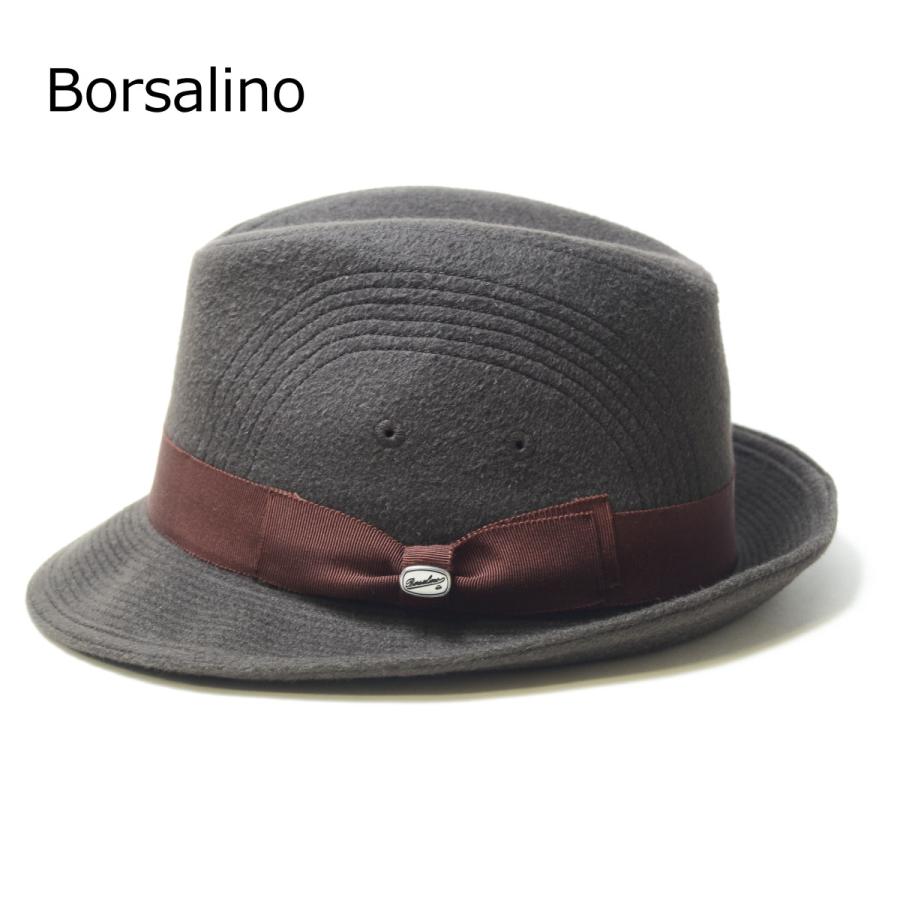 帽子　ボルサリーノ　メンズ　チロル　フラノ　グログラン巻　Borsalino | 