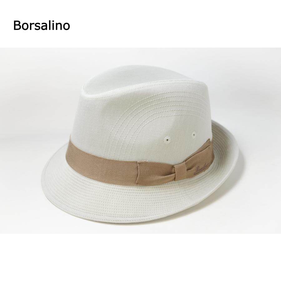 帽子　メンズ　春夏　チロル　無地綾織　ステッチ入り　ボルサリーノ | Borsalino