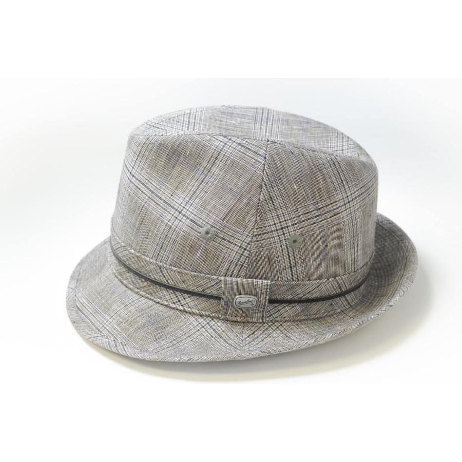 ボルサリーノ　帽子　小さいサイズ　リネンチェック　麻100％　Borsalino チロル | Borsalino | 03