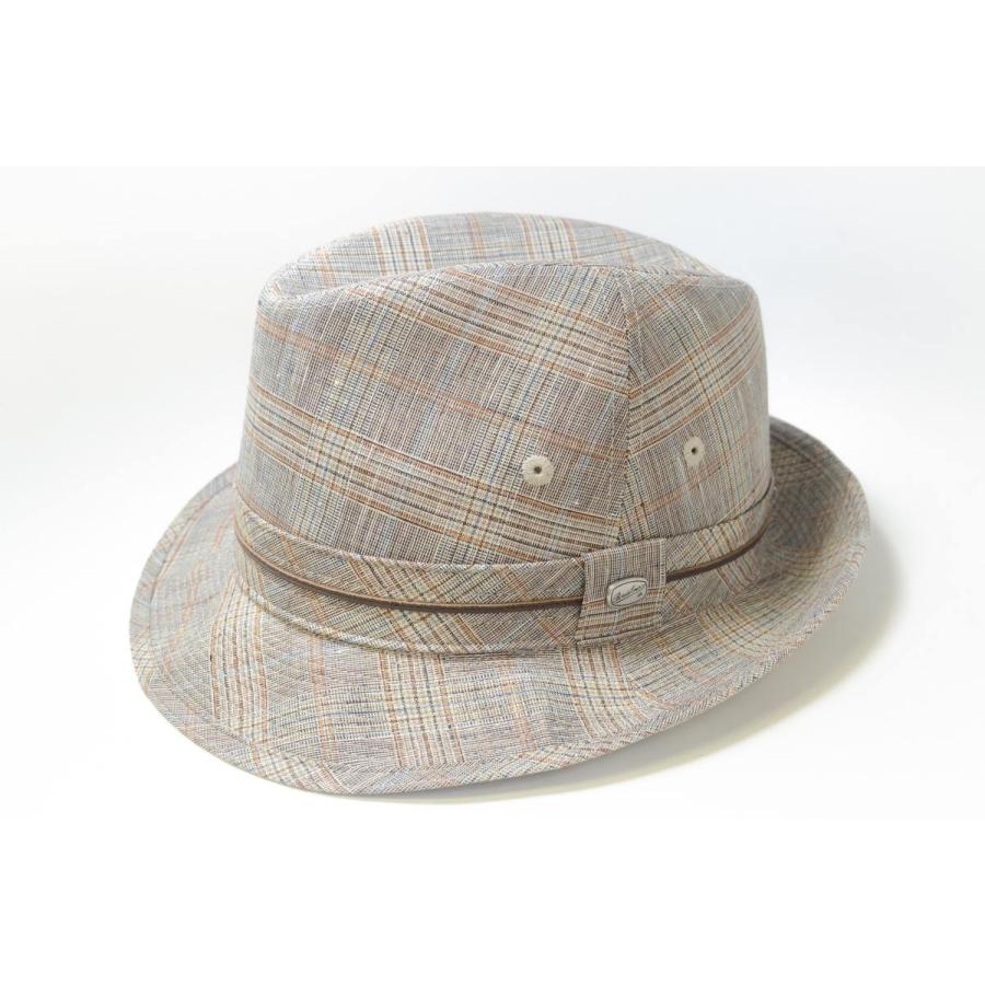 ボルサリーノ　帽子　小さいサイズ　リネンチェック　麻100％　Borsalino チロル | Borsalino | 02