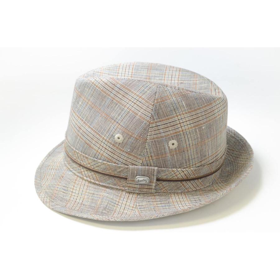 ボルサリーノ　帽子　小さいサイズ　リネンチェック　麻100％　Borsalino チロル | Borsalino | 05