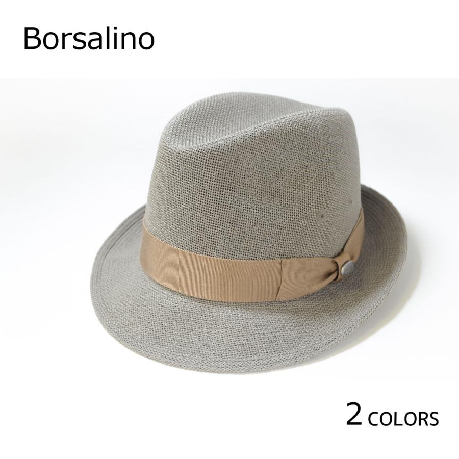 ボルサリーノ　帽子　リネトロンMIX　グログラン巻　Borsalino | 