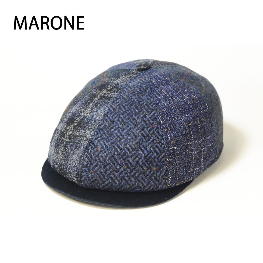 MARONE　ハンチング　パッチワーク　マローネ　秋冬　メンズ | MARONE