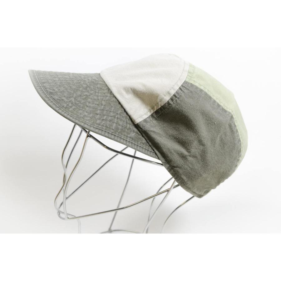 帽子　メンズ　キャップ　ミストラル　WASH　丸ワイド　フーセン型　スリートーン |  | 04