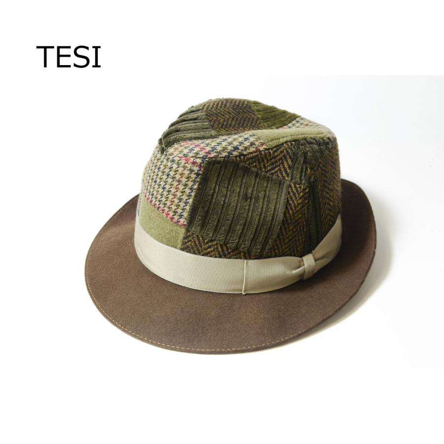 帽子　TESI　クラウンパッチワーク　チロル　テシ | tesi