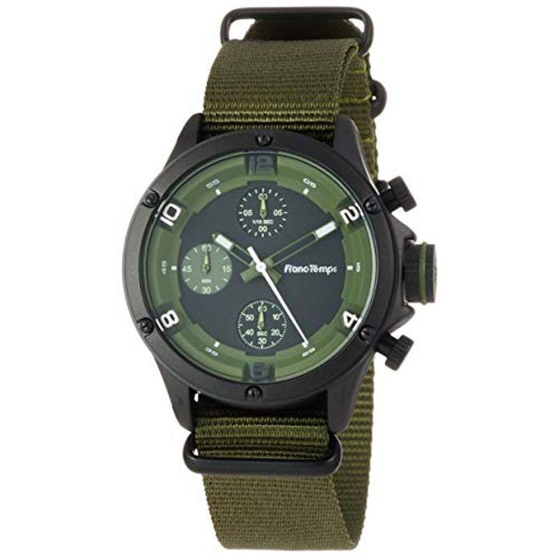 最も優遇 フランテンプス FrancTemps 腕時計 GAVARNIE NATO ガヴァルニ クロノグラフ ナトー メンズ レディース (ビケ オリ 腕時計