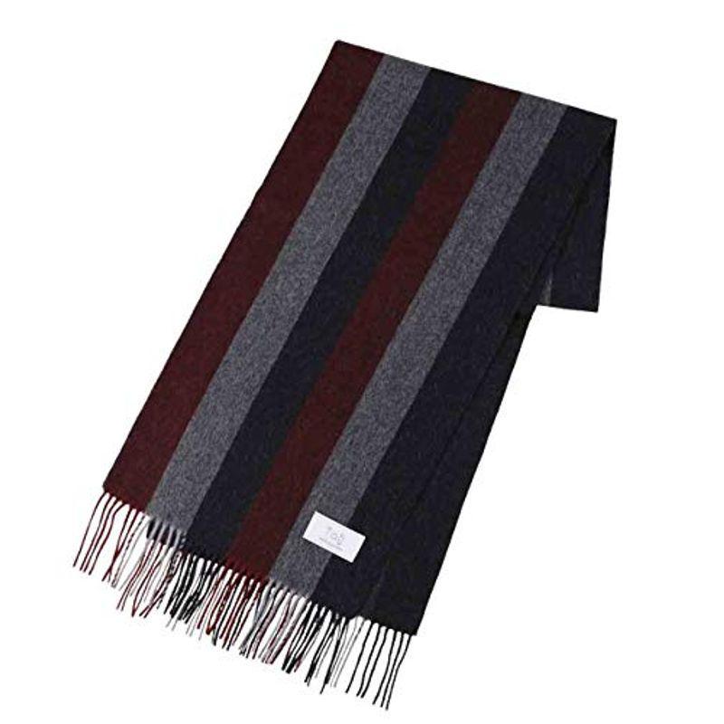 公式セール価格 Taa Kzst30 カシミヤ 100 ストライプグラデーションリバーシブルマフラー カシミア メンズ レディース Wine Strip 包装送料無料 Www Picss Net
