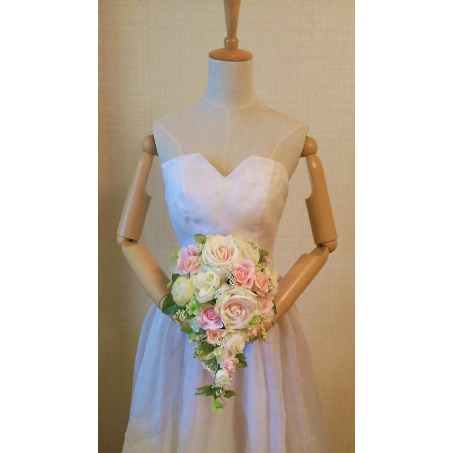 【数量限定アウトレット品】 ウェディングブーケ　花冠　ブートニア　３点セット　アートフラワー 【1935143994】(11051円)