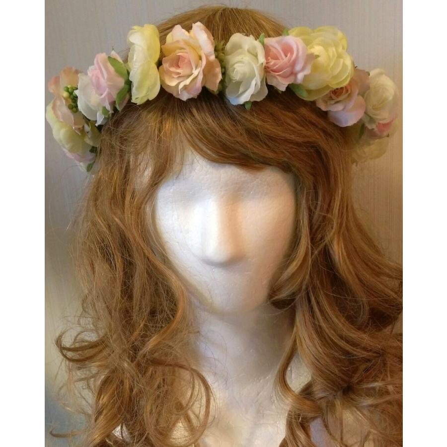 【数量限定アウトレット品】 ウェディングブーケ　花冠　ブートニア　３点セット　アートフラワー 【1935143994】(11051円)