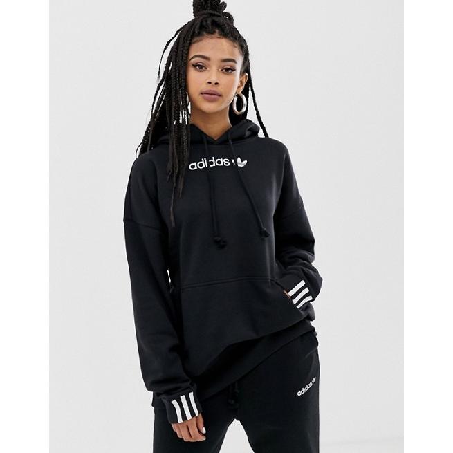 アディダス パーカー トレーナー レディース Adidas Originals Coeeze Hoodie In Black ブラック 日本未入荷 Slh48 One Luck 通販 Yahoo ショッピング