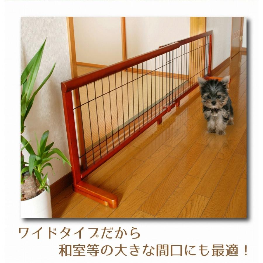 ペットゲート ペットフェンス ペット用ゲート 犬用 木製 伸縮 置くだけ 犬 ゲート 間仕切り ついたて 衝立 柵 犬用品 折りたたみ おしゃれ JPG-105 |  | 03