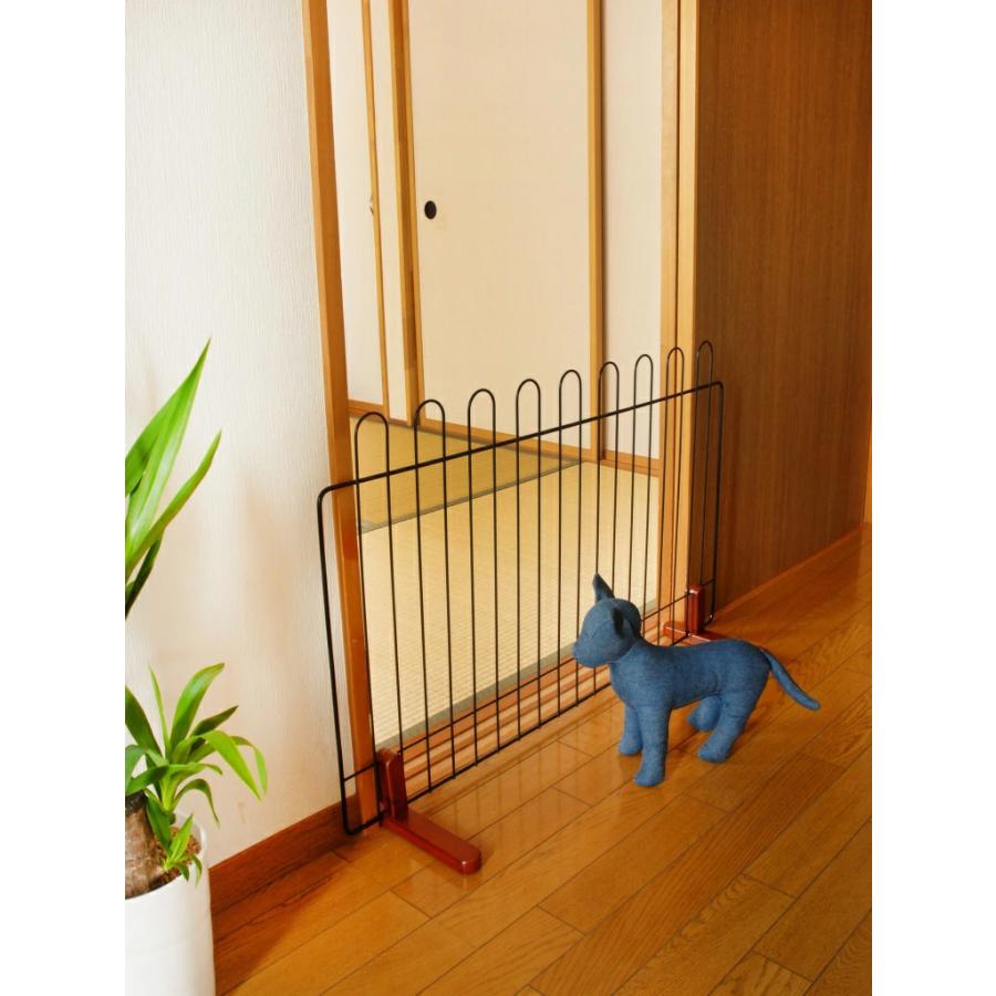 ペットフェンス ペットゲート 高さ50cm 幅90cm~ 置くだけ 簡単 自立 犬 ゲート 木製 間仕切り ついたて 衝立 柵 犬用品 折りたたみ おしゃれ 北欧 JPF-90W |  | 06