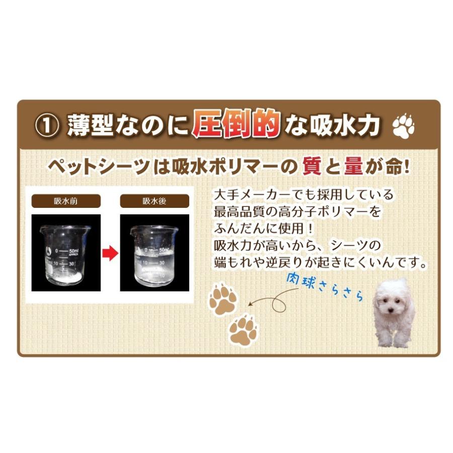 ペットシーツ 薄型 レギュラー（1200枚）【送料無料】【犬用 シート トイレ しつけ】｜onemode｜02