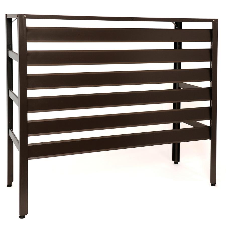 アルミ製 エアコン室外機カバー 選べる2カラー 幅106cm エアコンカバー 室外機ラック クーラーカバー ガーデンラック おしゃれ 目隠し エクステリア ASC106 | 