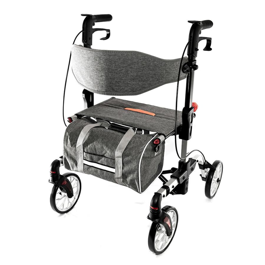 【商品入れ替えの為30% OFF】 ワンモード折りたたみ歩行車 アルミフレーム 軽量コンパクト収納 約9.2kg 座れる介護用 高齢者用 屋外 RE463L | 