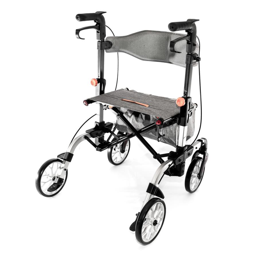 【商品入れ替えの為30% OFF】 ワンモード折りたたみ歩行車 アルミフレーム 軽量コンパクト収納 約9.2kg 座れる介護用 高齢者用 屋外 RE463L |  | 05