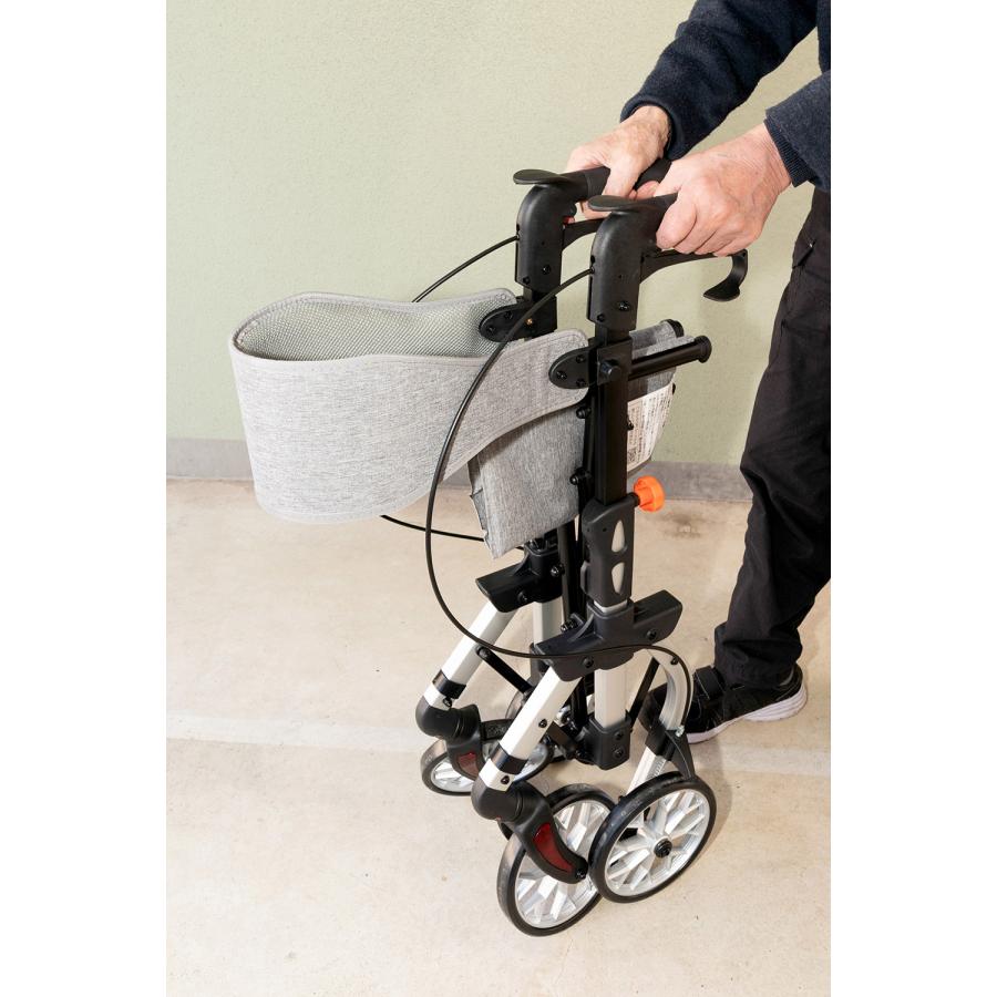 【商品入れ替えの為30% OFF】 ワンモード折りたたみ歩行車 アルミフレーム 軽量コンパクト収納 約9.2kg 座れる介護用 高齢者用 屋外 RE463L |  | 08