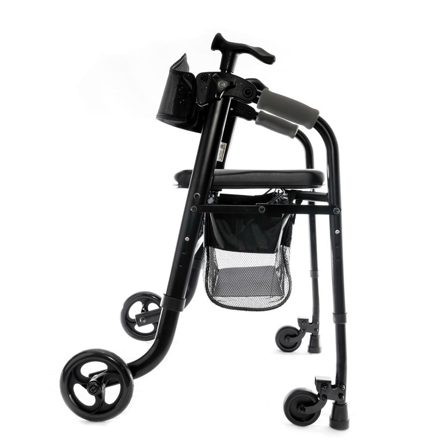 【商品入れ替えの為30% OFF】 ワンモード歩行補助器 アルミフレーム 軽量コンパクト折りたたみ収納 約6.4kg 座れる介護用 高齢者用 RE464L |  | 02