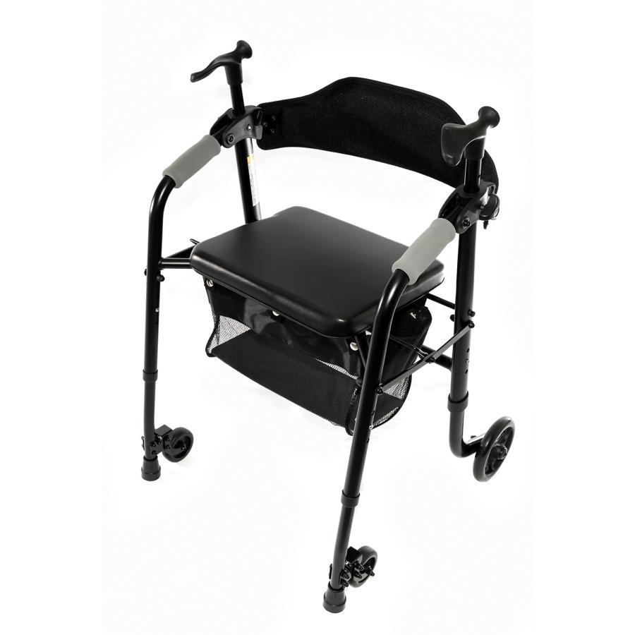 【商品入れ替えの為30% OFF】 ワンモード歩行補助器 アルミフレーム 軽量コンパクト折りたたみ収納 約6.4kg 座れる介護用 高齢者用 RE464L |  | 04