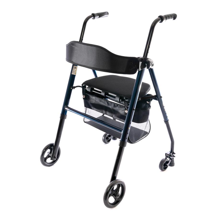 【商品入れ替えの為30% OFF】 ワンモード歩行補助器 アルミフレーム 軽量コンパクト折りたたみ収納 約5.8kg 座れる介護用 高齢者用 屋外 RE434L-2 | 