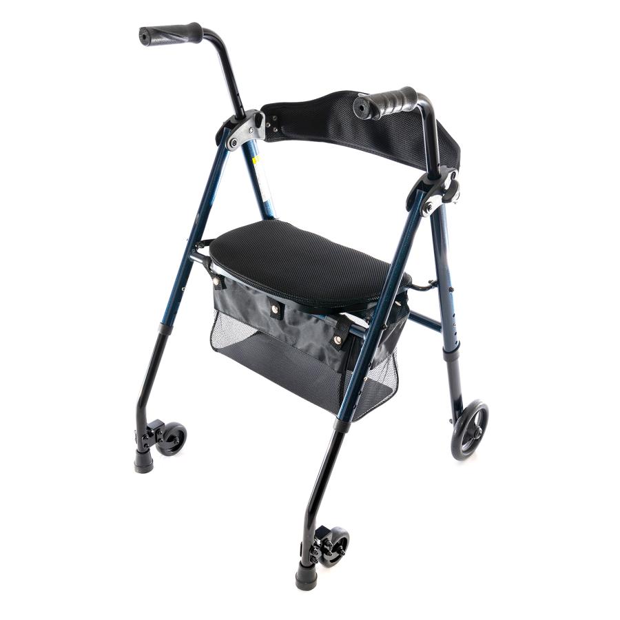 【商品入れ替えの為30% OFF】 ワンモード歩行補助器 アルミフレーム 軽量コンパクト折りたたみ収納 約5.8kg 座れる介護用 高齢者用 屋外 RE434L-2 |  | 03