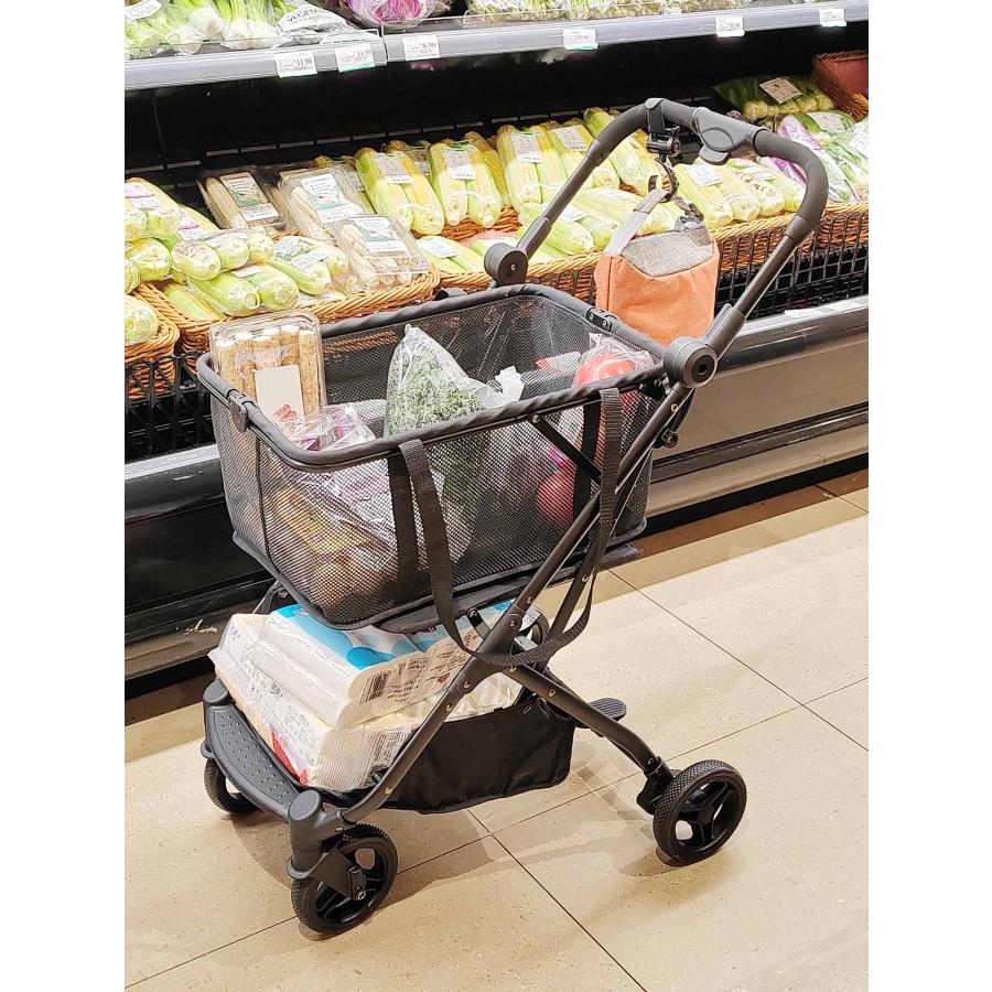 ショッピングカート 折りたたみ 4輪 おしゃれ 軽い 軽量 買い物 大容量 ブレーキ付き ショッピング 高齢者 キャリー カート 散歩 コンパクト OSPC24 |  | 02